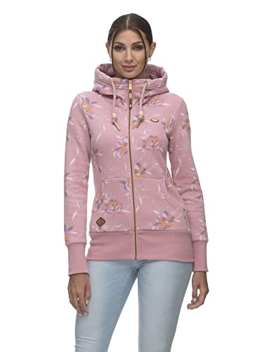 Ragwear NESKA Flower Zip Damen Frauen Kapuzenjacke,Zip...