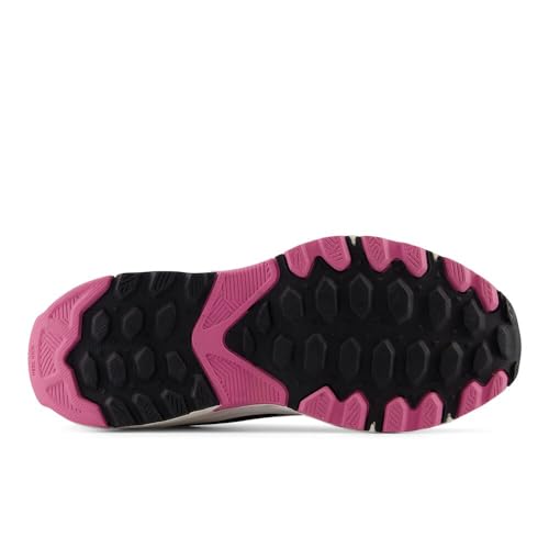 New Balance Women's Fresh Foam 510 V6 Trail Running Shoe, Black/Real Pink/Phantom, 5 Wide