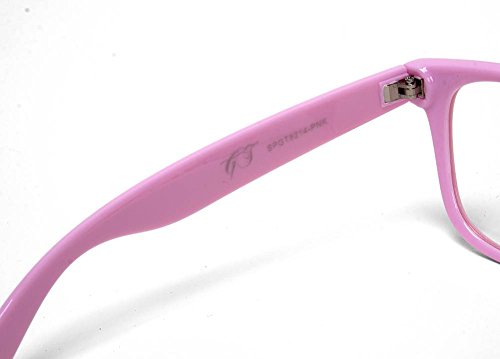 Classic Vagabond Sunglasses with Clear Lens, Pink Frame3