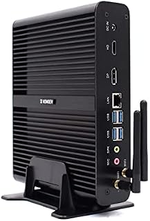 VENOEN NUC PC, mini komputer bez wentylatora Core i7 10510U/10610U, Windows 11, TPM, 16GB DDR4 500GB M.2 SSD 1TB HDD, 2 Gigabit LAN, HD-MI 2.0/DP, USB-C, RS232 COM, dwuzakresowe WiFi, BT 5.1