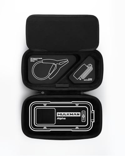 Hulkman Alpha Bagx Jump Starter Case, Hard EVA Protective Carrying Bag Compatible with Alpha 1000A/1250A Car Battery Jump Starters, Shockproof Water-Resistant Storage Organizer for Booster Cables