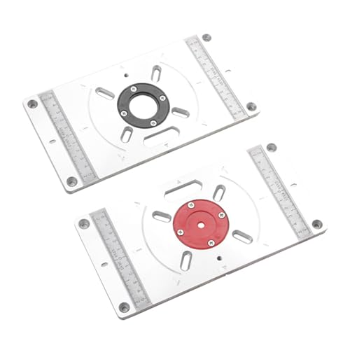 Table de défonceuse aluminium plaque d'insertion pour coupe du bois nette - 6