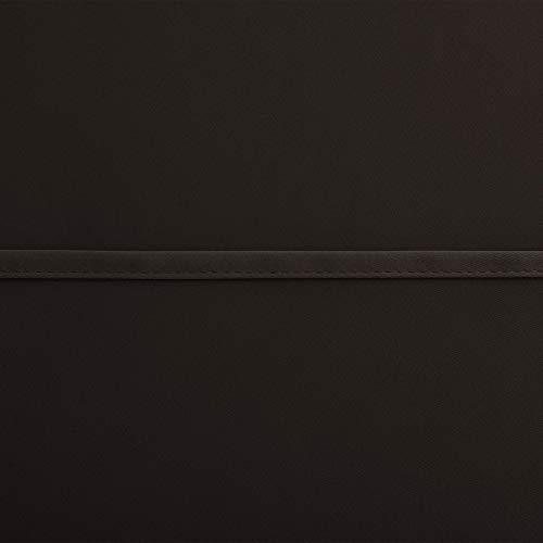 Image of KOUFALL Chocolate Brown Small Window Curtains, Thermal Short Blackout Curtains for Kitchen Over Sink Bathroom Window Cabinet Bedroom, 34W x 24 in Length