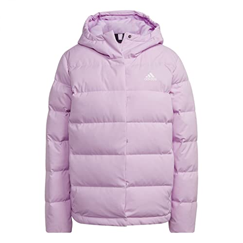 adidas Damen Helionic Hooded Down Jacket, Bliss Lilac, XL