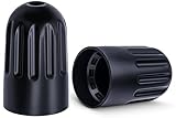 MEAJOO 10PCS TPMS Tire Valve Long Stem Caps, Black Plastic Wheel Tire Valve Stem for TR20008 TPMS, Universal Long Stem Caps for Cars, SUV, Trucks, Bikes, Motorcycles, Bicycles