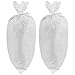 FUNSUEI 50 Pack 18 x 30 Inches White Sand Bags, Woven Polypropylene Empty Sandbags for Flood Protection, Traffic Control, Hurricane Barriers, Erosion Control, Driveway