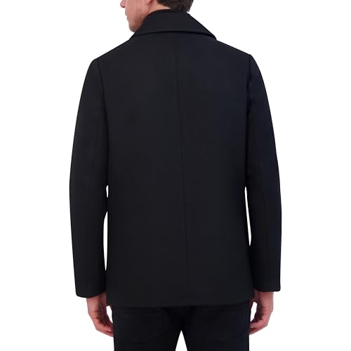 Kenneth Cole Men's Double Breasted Bib Peacoat4