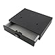 Fingerabdruck-Smart-Safe, Touch-Home-Schubladen-Safe, Versteckter Safe, Zinklegierungsstahl, Tragbar, USB-Aufladung, Schwarz, 390 X 324 X 105 Mm