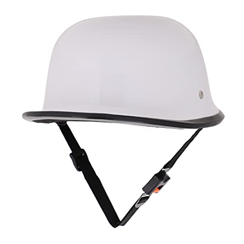 Image of Sage Square German Multi-Purpose Half Helmet (White Glossy) (Non-Motorized)
