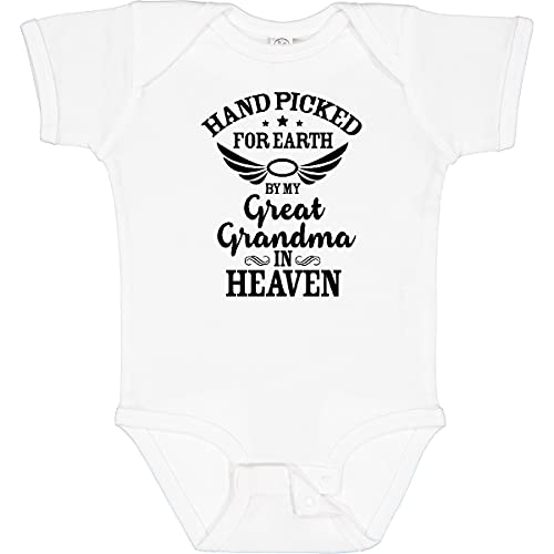 Image of inktastic Handpicked for Earth By My Great Grandma in Heaven Baby Bodysuit
