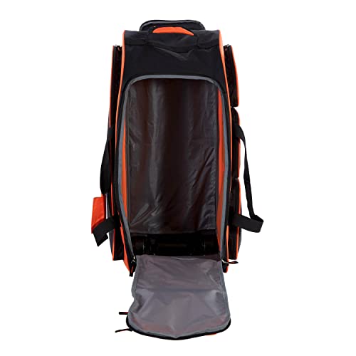 Image of Travelers Club Xpedition 30 Inch Multi-Pocket Upright Rolling Duffel Bag, Bright Orange, 30 inch Suitcase, Xpedition 30 Inch Multi-pocket Upright Rolling Duffel Bag