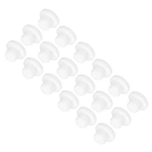 Image of MECCANIXITY 18pcs T-Shaped Silicone Plugs 13mm 1 /2 Inch Dia Snap in Plug Hole Seal Cover Round Rubber Stopper for Kitchen Rubber Bulkheads Waterproof Sealing Plugs White