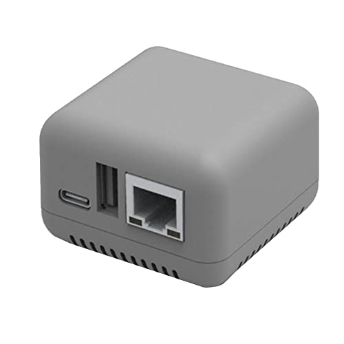 KITPIPI Red WiFi inalámbrica BT 4.0 Servidor de impresión Red USB 2.0 Puerto Ethernet rápido RJ-45 Impresión 10/100Mbps LAN