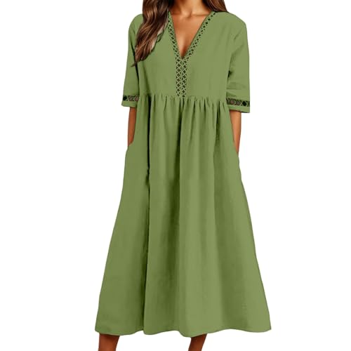 Robe lin coton pour vacances et sorties estivales en plein air
