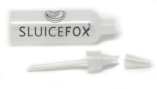 Botella snifter Sluice Fox de plástico para kit de herramientas de prospección de oro 7
