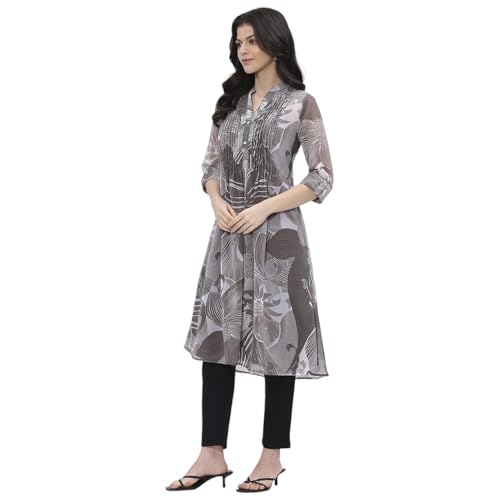 Image of BIBA Women Polyester A Line Printed Kurta