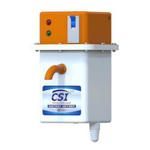 Image of CSI INTERNATIONAL Instant Water Geyser 1 L Portable water heater, Made of First Class ABS Plastic, Auto Cut Off Feature with 1 Year Warranty For Home, Office, Restaurant etc Geyser