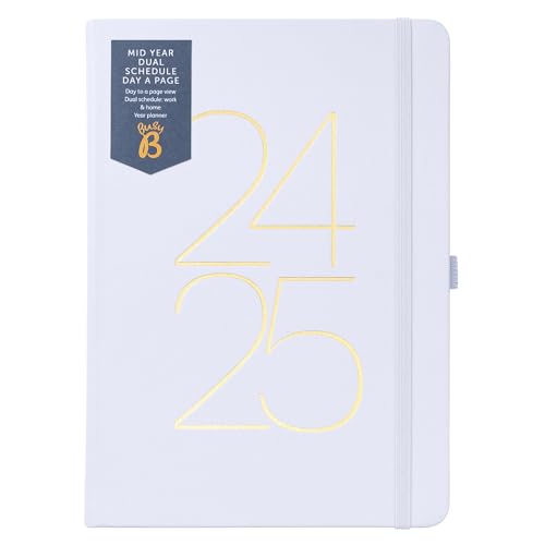 Busy B Mid Year Dual Schedule Day A Page Diary August 2024, August 2025