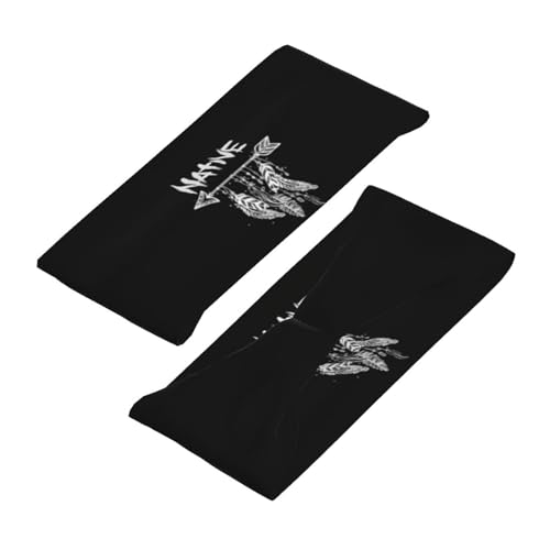 Tkdyvai Indians Sweatbands For Women Men Headbands Native American Stretchy Sweatband Native Head Bands Headband thumb #3