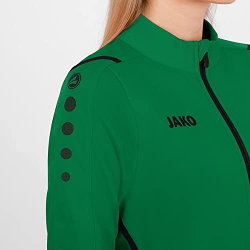 JAKO - Veste En Polyester Défi, Femme, Vert Sport/Noir, 38