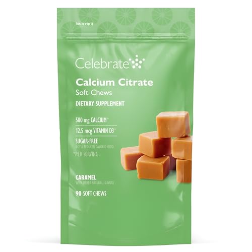 Celebrate Vitamins Bariatric 500mg Calcium Citrate Soft Chews Caramel