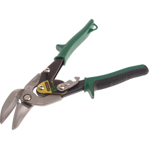 Stanley - FatMax 2-14-568 Tijeras Chapas Corte a la Derecha Curvado FatMax, Multicolor