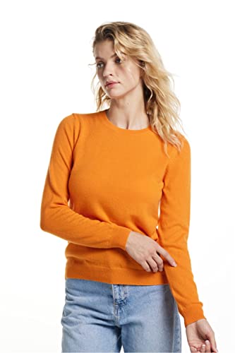 Image of EURKEA Women's Crewneck 100% Cashmere Sweater, Cozy Pullover Winter Top for Women, Gift Ready