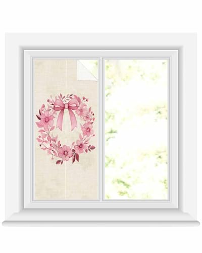 Película Decorativa para Ventana Privacidad Rosa Beige 19.6x39.3 miniatura 2