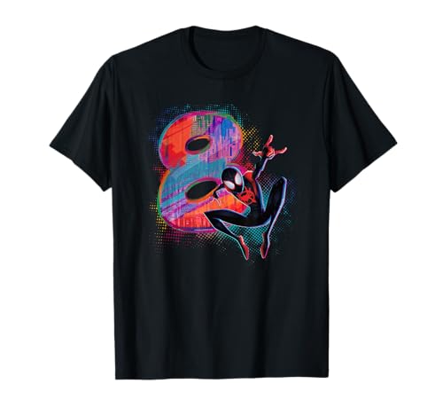 Marvel Spider-Man Miles Morales 8th Birthday Graphic T-Shirt Small - image 1