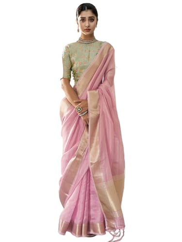 Image of SWORNOF Women's Patola silk saree for Patola festival Wedding silk with rich pallu Design sarees for women with blouse piece