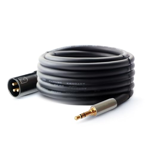 Cable de 3.5 mm a XLR macho de 5m a 10m para audio estéreo
