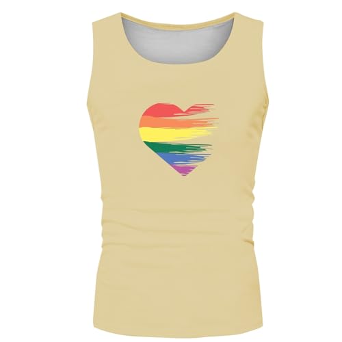 Camisetas De Tirantes Hombre Gym, Camiseta Reductora Hombre, Camiseta de Tirantes Sin Mangas Estampado Verano Informal Cuello Redondo Transpirable Secado Rápido
