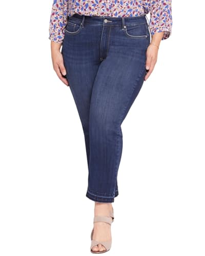 NYDJ Plus Size High-Rise Marilyn Ankle Release Hem in Wonderland Wonderland 20W 27