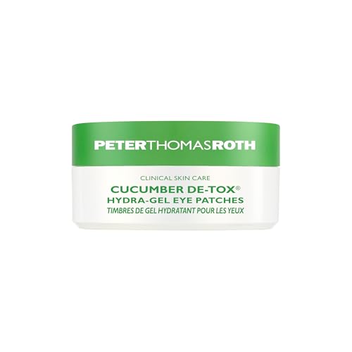 Peter Thomas Roth | Cucumber De-Tox Hydra-Gel Eye Patches | Cucumber Extract Eye Mask Patches for Puffiness and Dark Circles