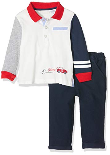 Ensemble bébé garçon Chicco avec polo chic et pantalon long bleu marine