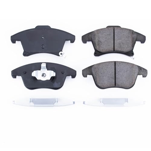 Image of PowerStop Front Brake Pads for Ford Fusion 2013-20 |Police Responder Hybrid 2019-20 |SSV Plug-In Hybrid 2019-20 |Lincoln MKZ 2013-20 - Z17 Ceramic Brake Pads with Installation Hardware, 17-1653