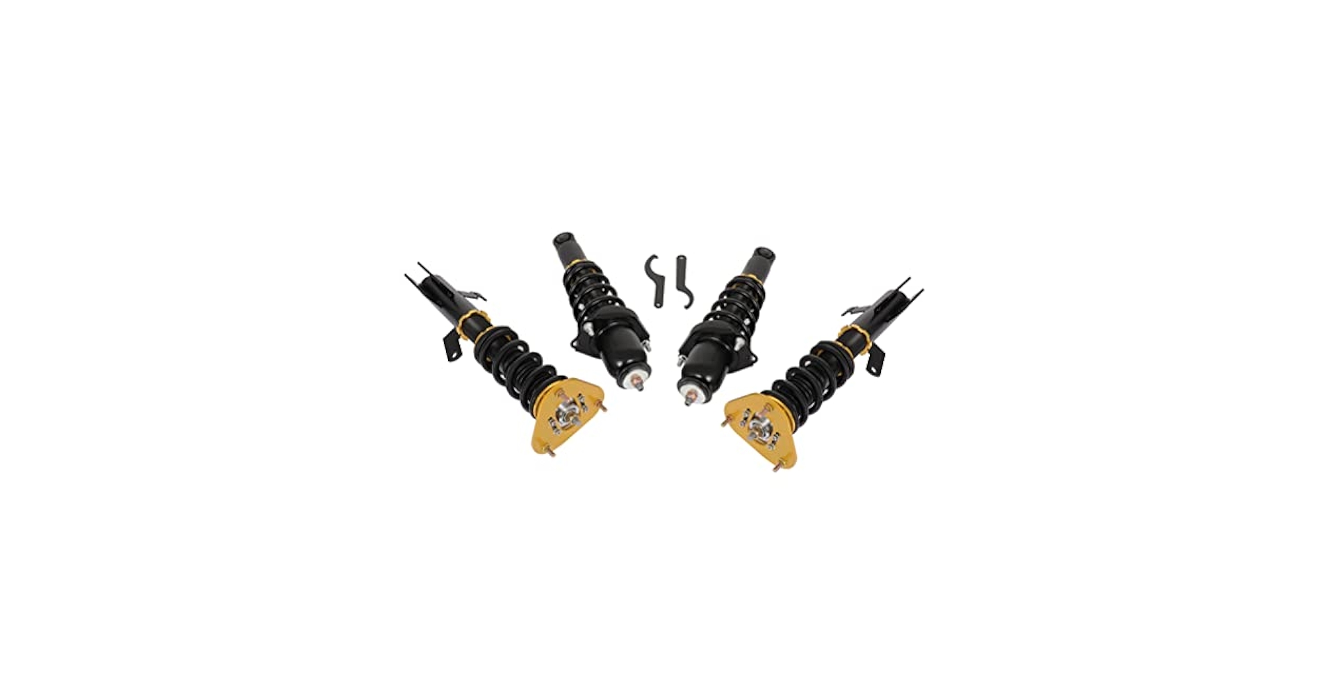 Amazon.com: ANGLEWIDE Adjustable Height Coilovers Struts