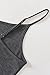 Latuza Women's Viscose Cami Pajamas Top Spaghetti Straps Tank Top S Dark Gray