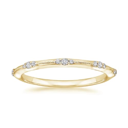 Generic 4 CT Marquise Moissanite Engagement Ring Set, Yellow Gold, Unique Bridal Set, 64