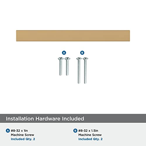 Image of Amerock | Cabinet Pull | Champagne Bronze | 3-3 /4 inch (96 mm) Center-to-Center | Monument | 2 Pack | Drawer Pull | Cabinet Handle | Cabinet Hardware