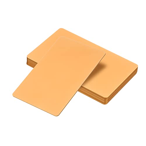 Tarjetas de metal comerciales PATIKIL premium, aluminio anodizado de 0.8mm rosa oro