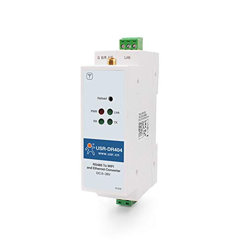 1 x DIN-Schiene RS485 auf WLAN-Konverter | RS485 auf 802.11 a/b/g/n WLAN Serielle Geräte-Server USR-DR404