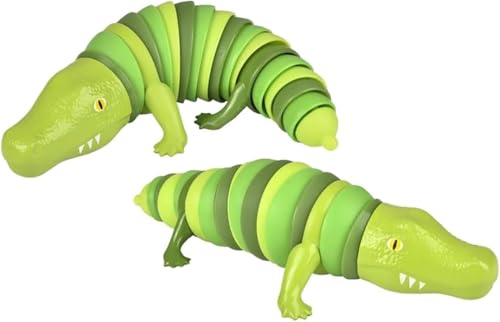 Image of Chocozone Crawling Caterpillar Toy Toddler Toys for Kids Flexible Clicky Sound Making Sensory Toys for 2+ Years Old Boys & Girls (21cm Crocodile)