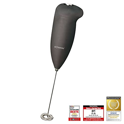 Bomann MS 344 CB Milchaufschäumer, angenehme Handhabung durch Soft Touch-Gehäuse, leistungsstarker Edelstahlquirl… – Bild 3