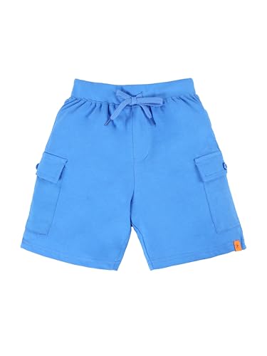 Image of KiddoPanti Boys 100% Cotton Knitted Above Knee Length Basic Cargo Shorts