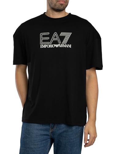 Image of EA7 Men's Echo Graphic T-Shirt, Black, XXL