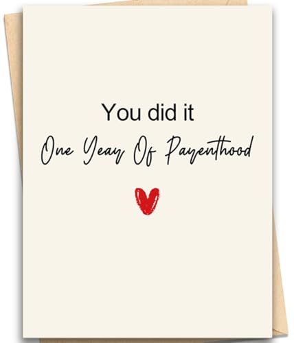 fancu One Year Old Birthday Cards, 1st Birthday Cards for Gi