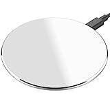 TOZO 2025 New Anti-Slip Wireless Charger 15W Max Fast Wireless Charging Pad Compatible with iPhone 17/16/16 Plus/16 Pro Max /15/14/13/SE Series, Samsung Galaxy S25/S24/S23 Series, Silver