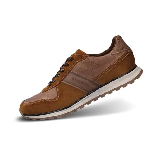 bugatti Men's Derby Lace-up Shoes, Brown, 10.5