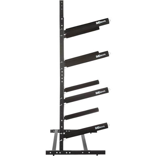 RAD Sportz Kayak Storage Rack - 4-Level Freestanding Adjustable Stand with...